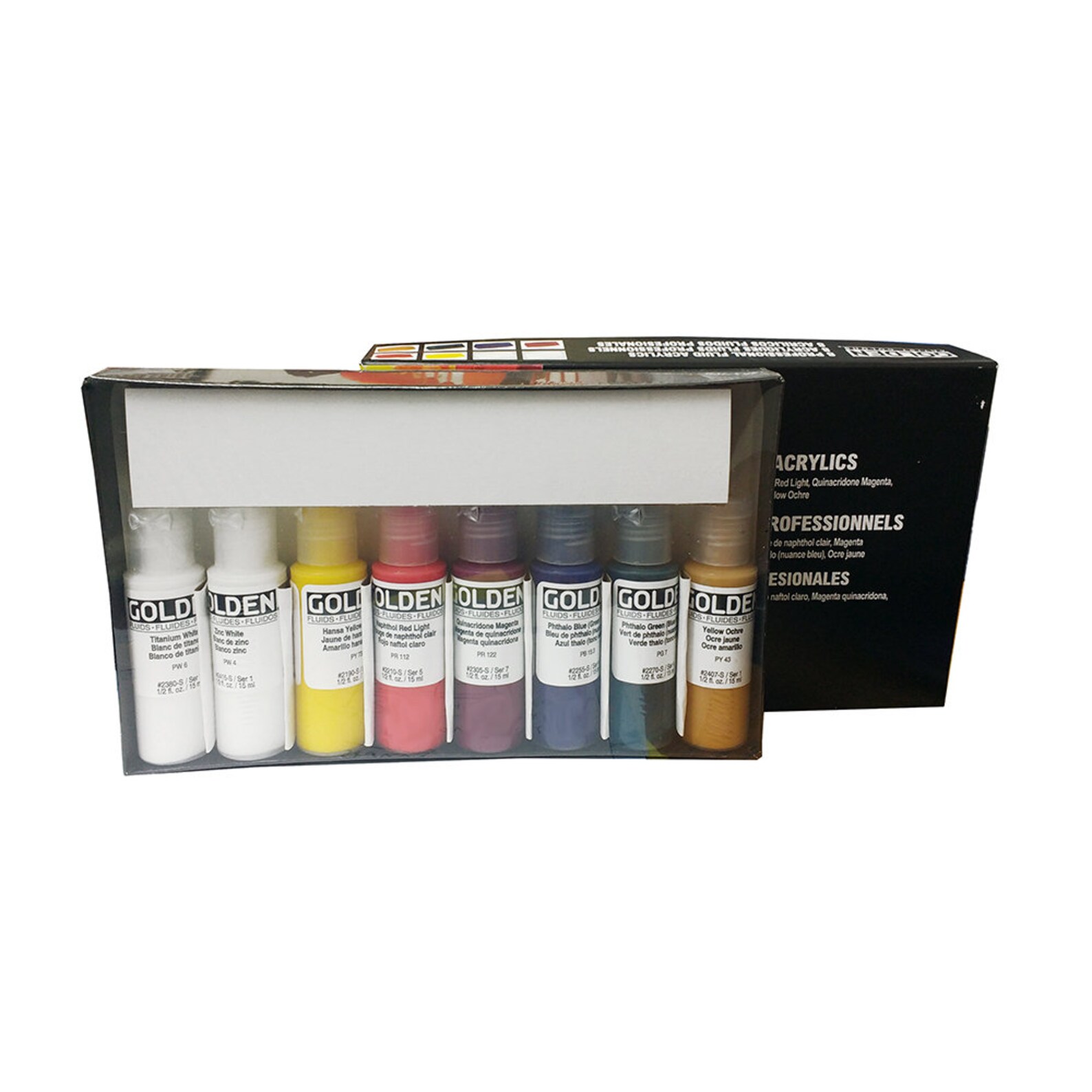 Golden Professional Fluid Acrylic Paint Set 8 x 15ml Etsy