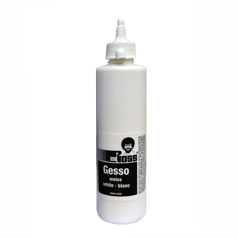 Bob Ross Gesso Painting Primer 500ml in Black White or Grey Etsy
