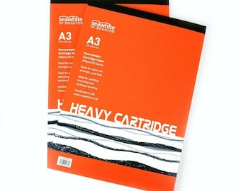 Seawhite of Brighton Heavy 220GSM Cartridge Paper Drawing Pad A3