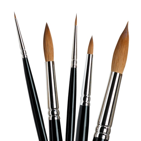 Major Brushes Rigger Paint Brush Set of 4 Sizes 