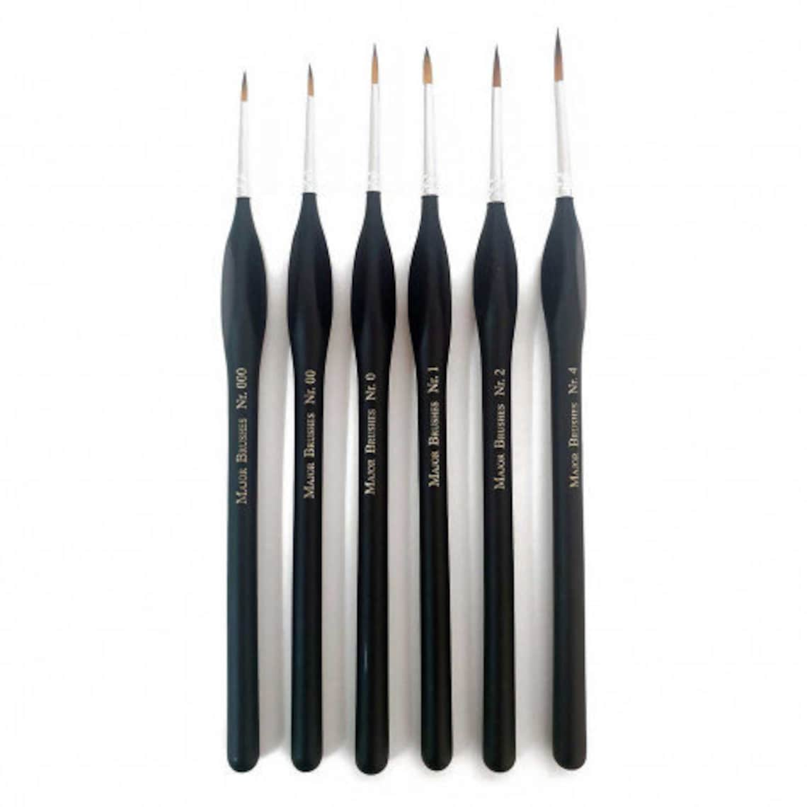 Major Brushes Triangular Grip Detail Paint Brush Set of 6 image 0