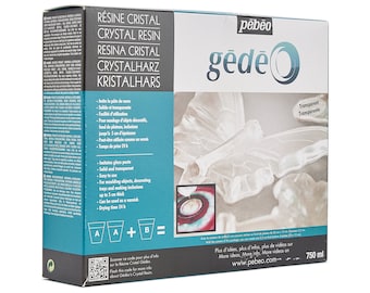 Kit de resina de cristal transparente Pebeo Gedeo