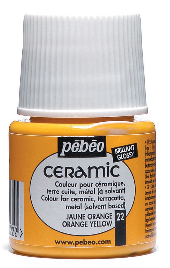 Pebeo Ceramic Paint - Light Yellow, 45 ml