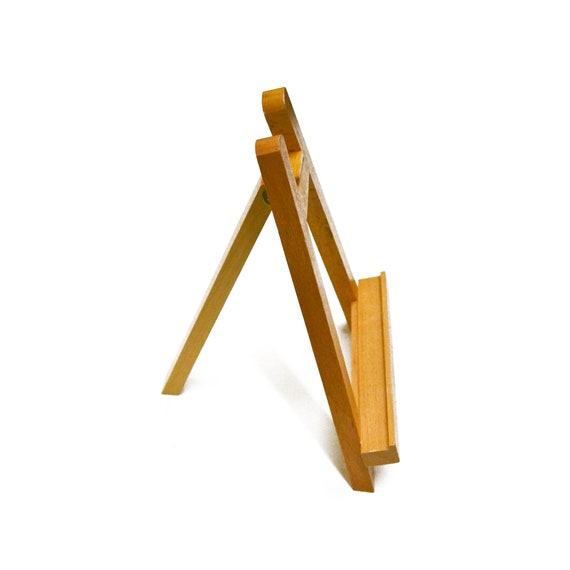5 Mini Wood Display Easel (12 Pack), A-Frame Artist Tripod Easel