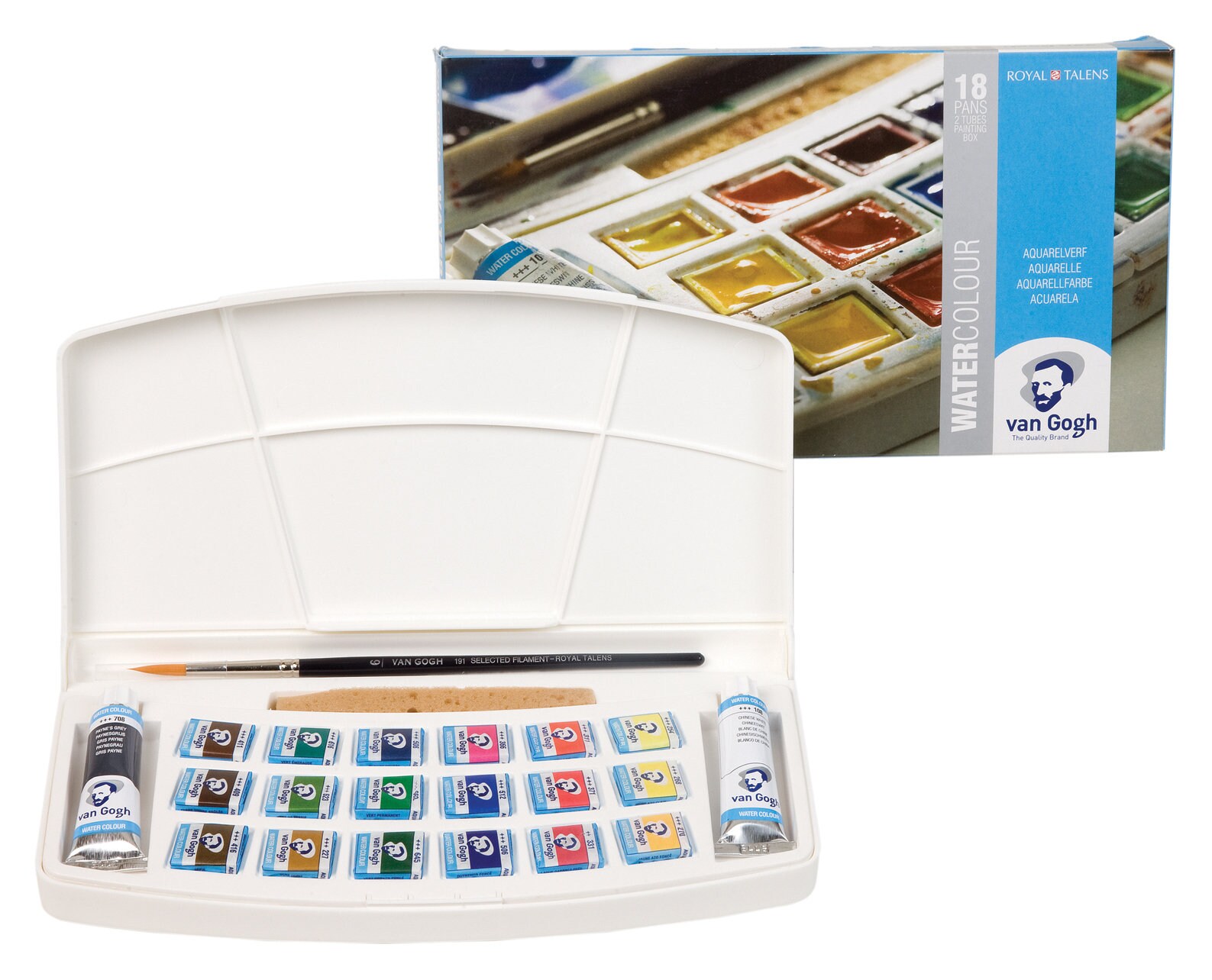 Talens Van Gogh Watercolour 18 Pan \u0026 2 Tube Painting Box Set - Etsy  Australia
