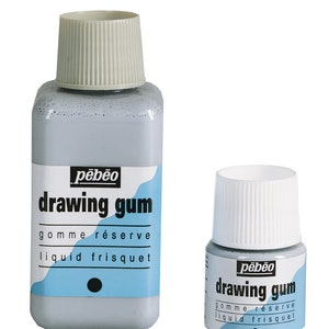 Pebeo getinte maskeervloeistof voor tekengom, 45 ml of 250 ml