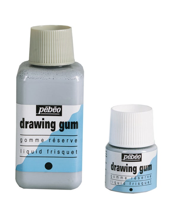 Pebeo Drawing Gum - 2 Pack 45ml Liquid Latex Masking Fluid for Color Free  Areas on Ink, Gouache & Watercolor Painting - Artist Masking Fluid for