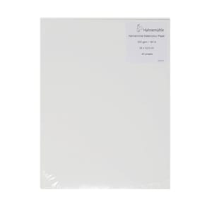 Carta per acquerelli Hahnemuhle 300gsm 32,5 x 25 cm Confezione da 40 fogli