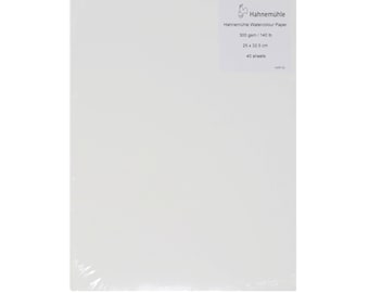 Hahnemuhle Watercolour Paper 300gsm 32.5 x 25 cm Pack of 40 Sheets