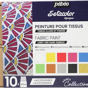 Pebeo Setacolor Opaque Fabric Paint Collectie Set #1