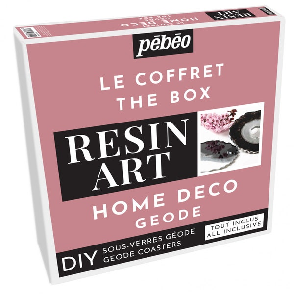 Pebeo Harz Art Home Deco Geode Untersetzer Box Set