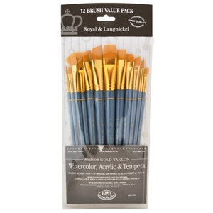 CALLIA Filbert Artist Paint Brushes Mixed Media by Willow Wolfe 