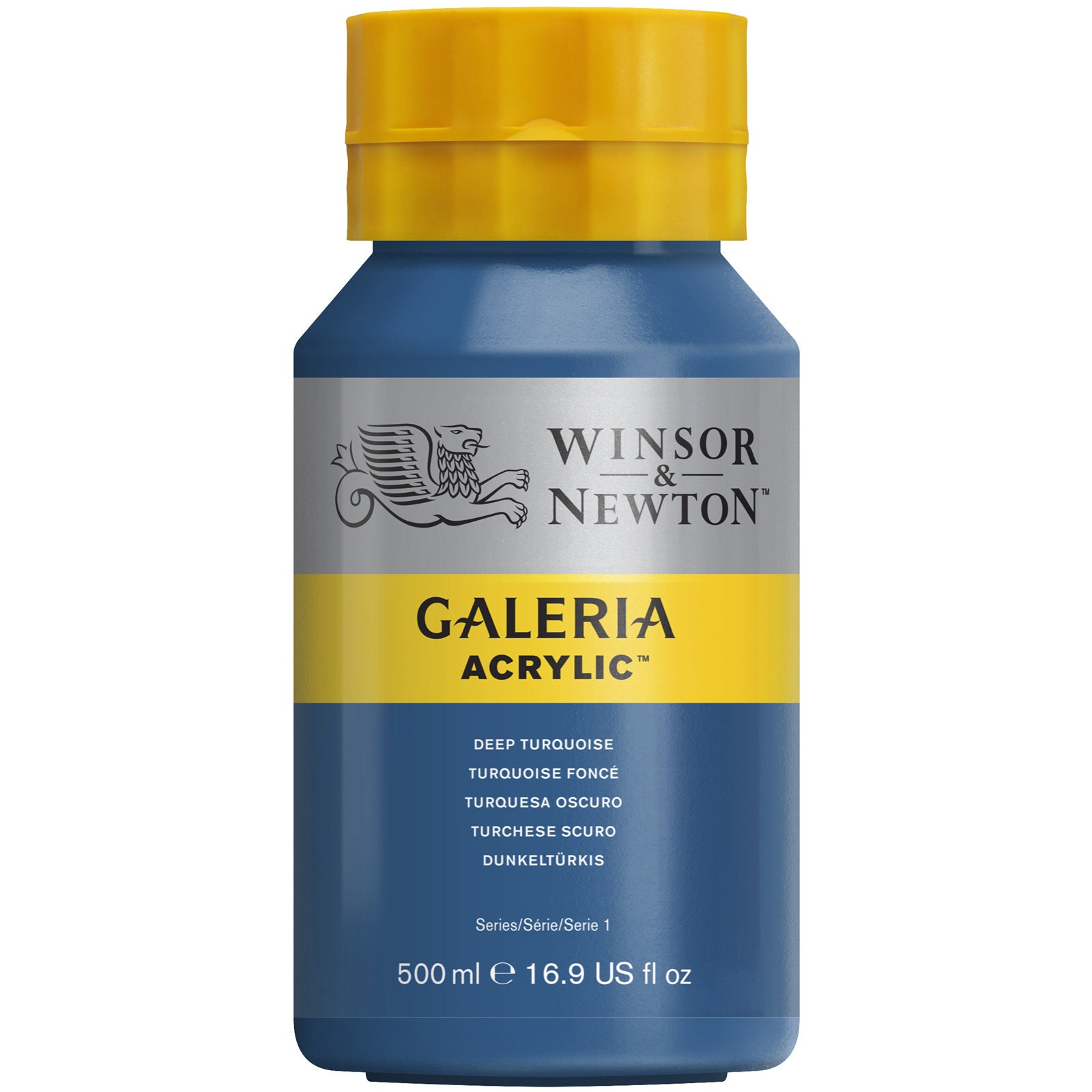 Winsor & Newton Galeria Acrylfarbe — Hochpigmentiert, Lichtecht, In 500 Ml Topf, Farbe: Kadmiumgelb Dunkel