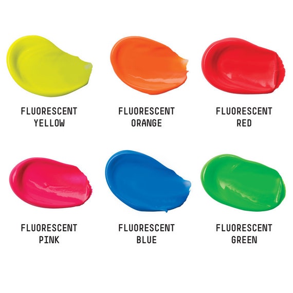 Liquitex Basics Acrylic Fluorescent Paint Set 6 X 22ml - Etsy