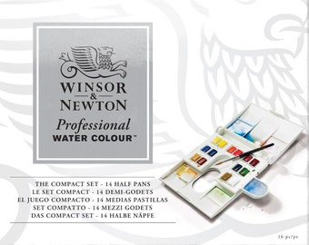 Winsor & Newton Professional Watercolour 14 Half Pan Paint Compact Set