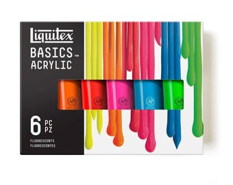 Liquitex Basics Acrylverfset Fluorescerend 6 x 118 ml