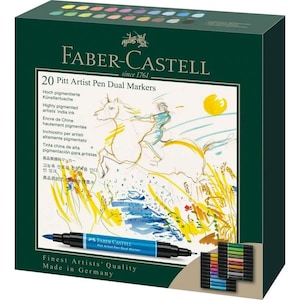Faber-Castell Pitt Artist Pen Dual Marker Set of 20
