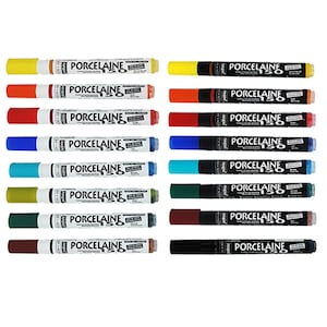 Pebeo Porcelaine 150 Oven-Fix Dishwasher Safe Permanent Ceramic Paint Marker Pens