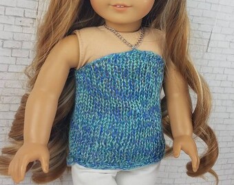 18 inch Doll Top, Doll Tunic, Doll Summer Outfit, 18 inch Doll Clothes, Doll Summer Clothes, 18 inch Doll Outfit, Girl Doll Top, Doll Top