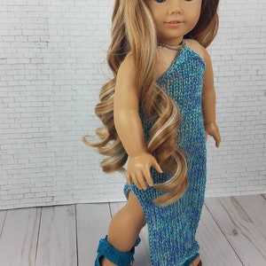 18 inch Doll Dress, Doll Maxi Dress, Doll Summer Outfit, 18 inch Doll Clothes, Doll Summer Clothes, 18 inch Doll Outfit, Girl Doll Dress