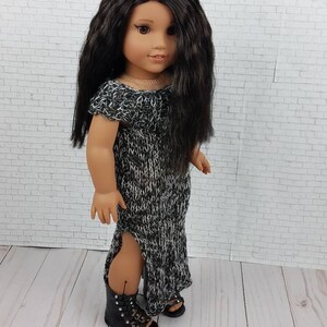 18 inch Doll Dress, Doll Maxi Dress, 18 inch Doll Clothes, Doll Summer Clothes, 18 inch Doll Outfit, Doll Off Shoulder, Girl Doll Dress