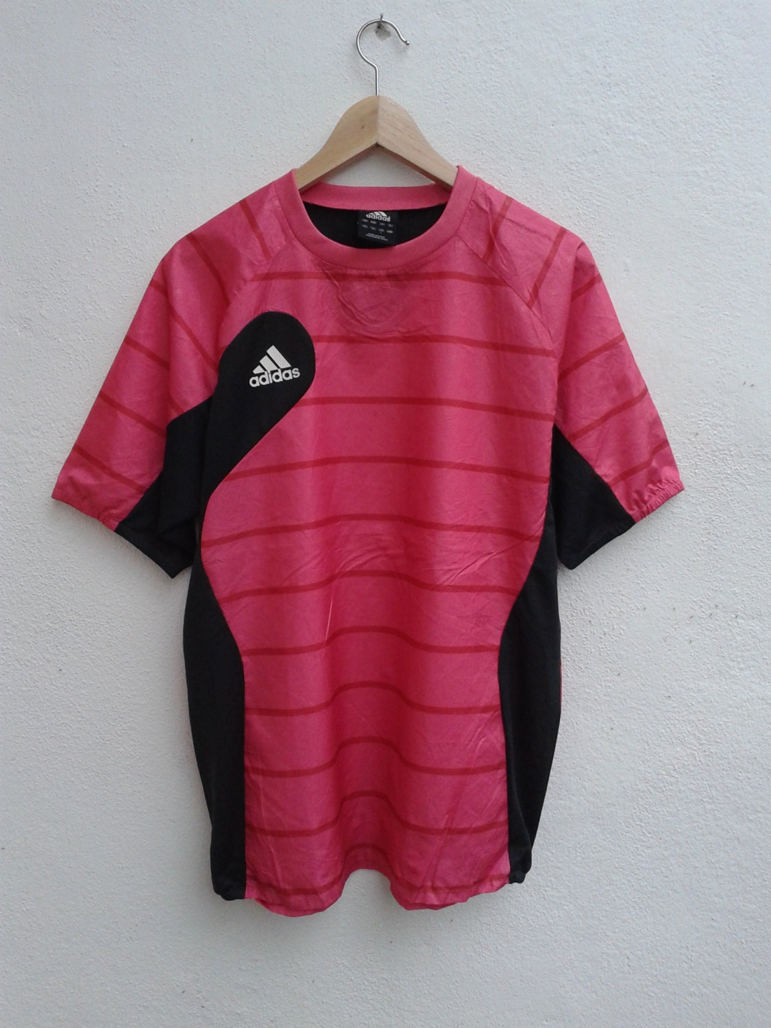ON SALE 25% ADIDAS Sportswear Jersey Vintage 90s Pink Gym Track and ...