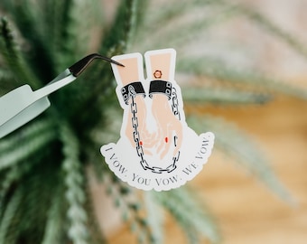 I Vow, You Vow, We Vow Lord's Brand Sticker | Kindle Sticker | Gifts for Her | Dark Romance | Vinyl Sticker