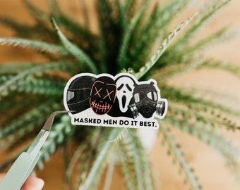 Masked Men Do It Best Sticker | Kindle Sticker | Gifts for Her | Dark Romance | Vinyl Sticker