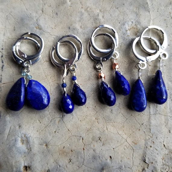 Deep Blue Lapis Lazuli Keychain