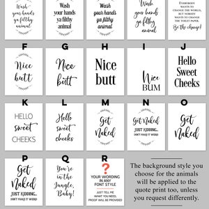 Baby Animal Prints, Neutral Nursery Decor, Safari, Farm, Woodland (Digital Download, Set of 6) image 9