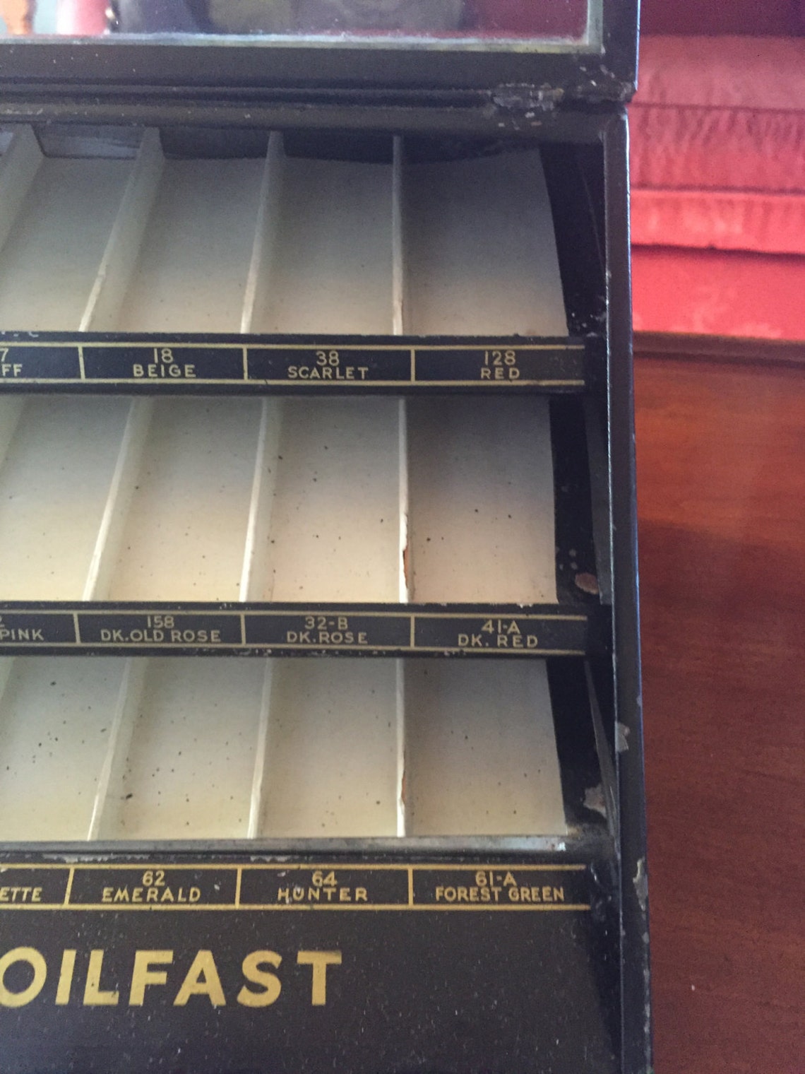 Antique Spool Thread Display Case for Clark's O.N.T. Etsy