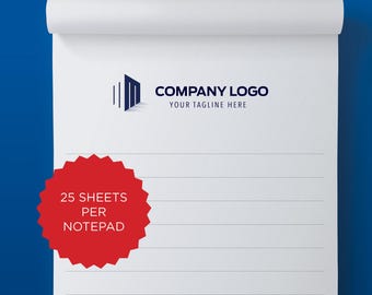 Personalized Company Notepads  Custom Notepads | Small Quantity Orders | 5–30 Pads | 25 Sheets