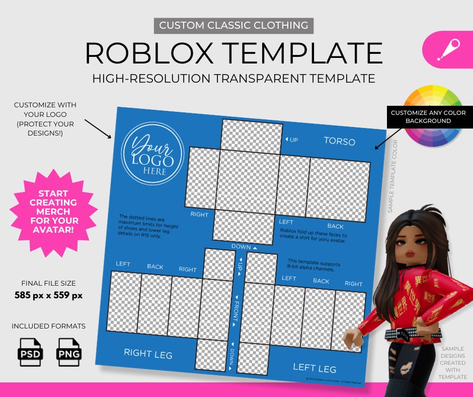 Recreate any 10 roblox shirt or pants template for you by