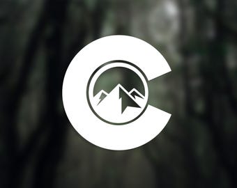 Colorado Mountains Vinyl Decal | Waterproof Car Window Sticker