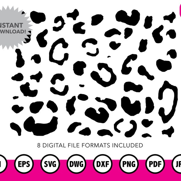 Cheetah Print SVG Files | Bundle Layered SVG, Cricut, Cut files, Digital Vector File | Popular SVG Designs