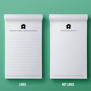 30, 50 or 100 Personalized Real Estate Broker Associate Notepad | Custom Realtor Notes | Personalized Gift for Real Estate Agents