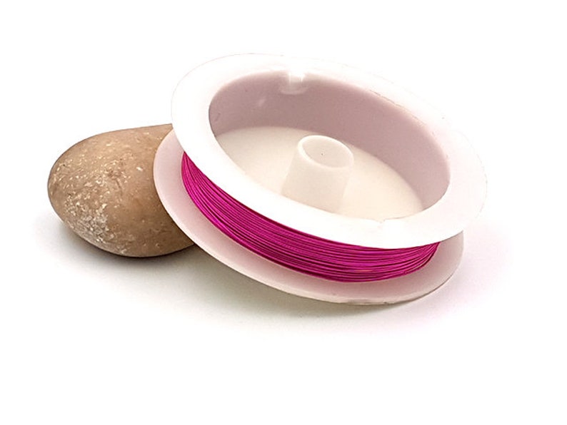 Copper wire 0.4 mm Fuchsia color reel 15 meters