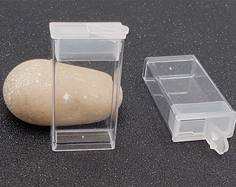 10 transparent storage boxes for beads