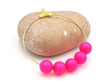 15 Swarovski 8mm Neon Pink Pearl Crystal beads