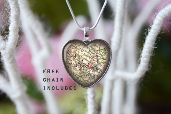 Vintage Mexico Map Pendants Vintage Mexico Map Pendants