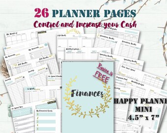 b6 travelers notebook inserts printable budget planner etsy