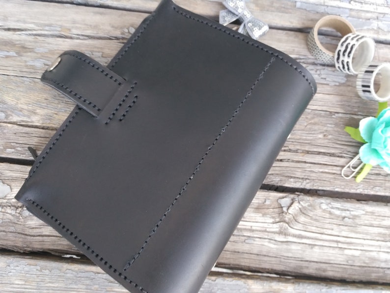 B6 notebook cover ring binder planner refillable leather with Etsy