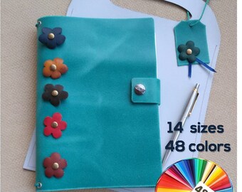 Happy Planner mini cover case ec life agenda eclp leather a4 planner cover CHOICE of 20 SIZES and 27 colors of genuine leather