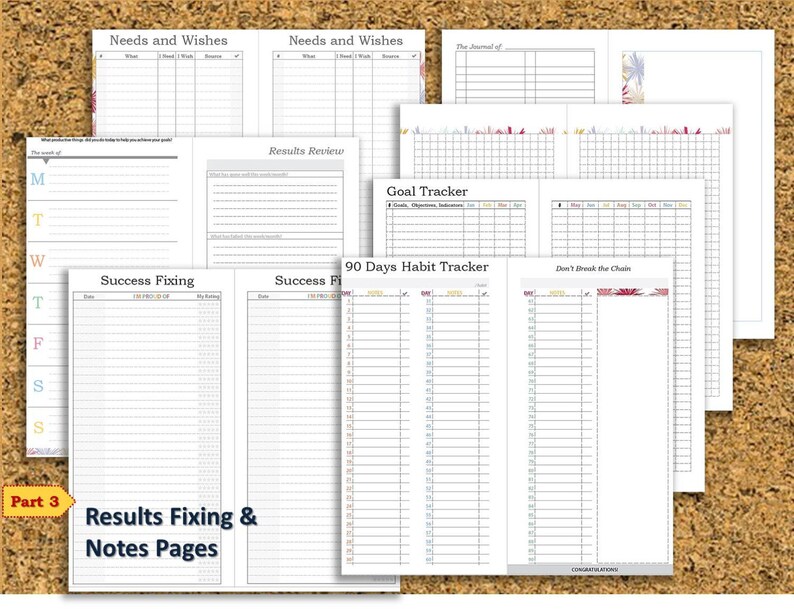 Happy planner mini inserts printable pages mambi agenda refill Etsy