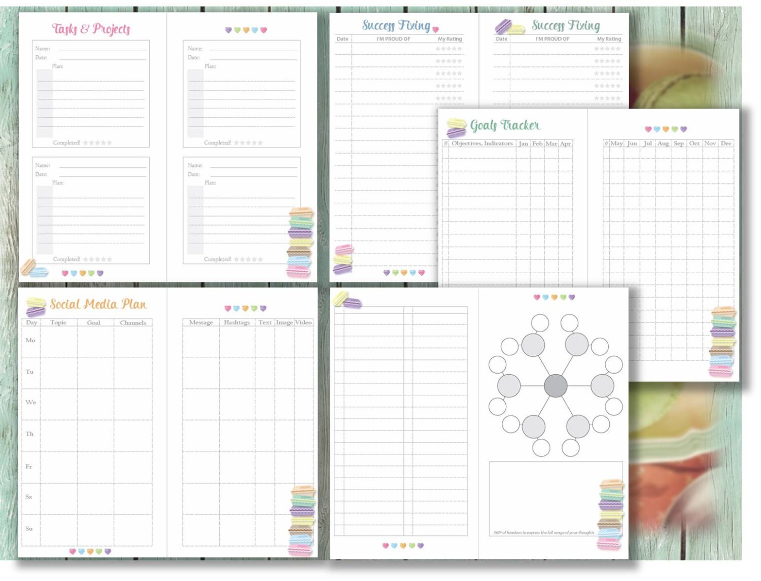 Recollections planner inserts zipper creative year printable Etsy