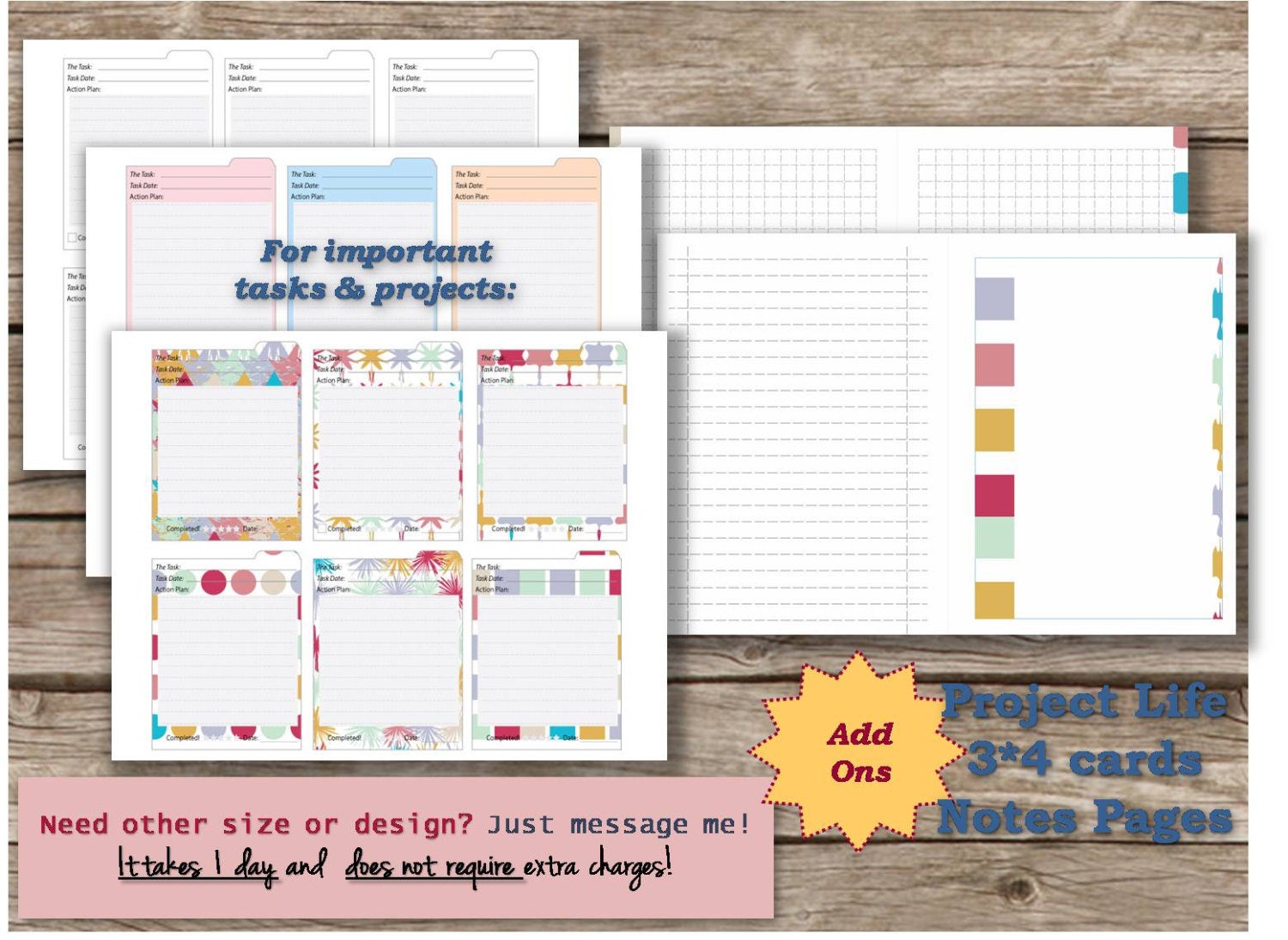 Half size planner printable pages half letter inserts daytimer | Etsy