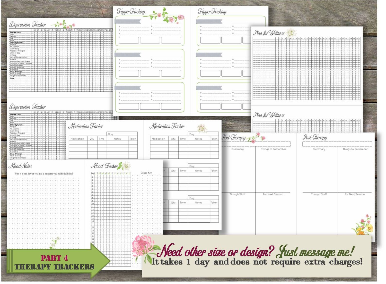 Discbound planner pages printable notebook inserts junior size Etsy
