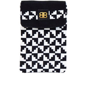 Bagabook Classic Black and White Liquorice Design, iPad Mini, iPad Mini 2, iPad Mini 3 Pouch Sleeve