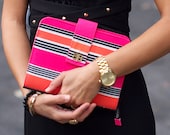 Bagabook Bold Candy Stripe Design Executive Collection, Book Journal Bible Notebook Calendar Cover Carrier w Unique Hand Strap
