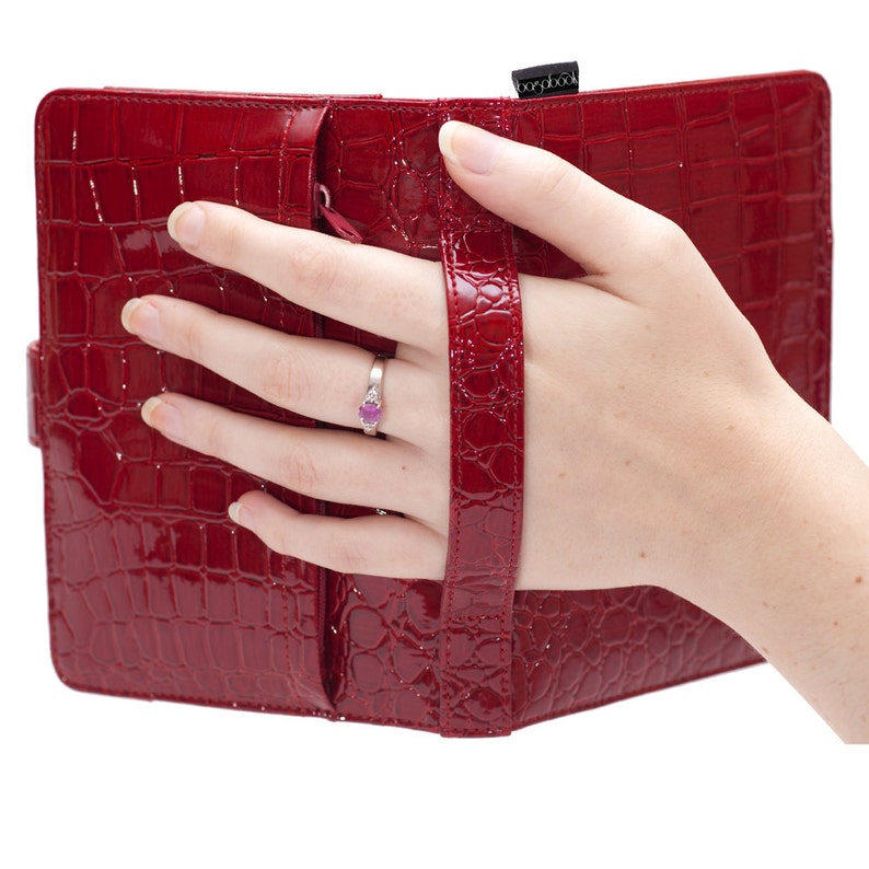 Kindle 6 Inch Ebook Reader Cover Case Bagabook Trendy Red Croc Etsy UK